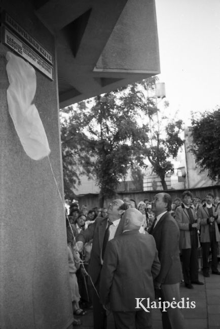 pavadinimas:  Atidengiama Lietuvininkų g. lenta Šilutėje, raktai:  