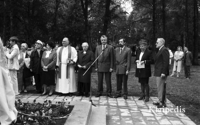 pavadinimas: H.Zudermano paminklo atidengimo iškilmėse Šilutėje, raktai:  